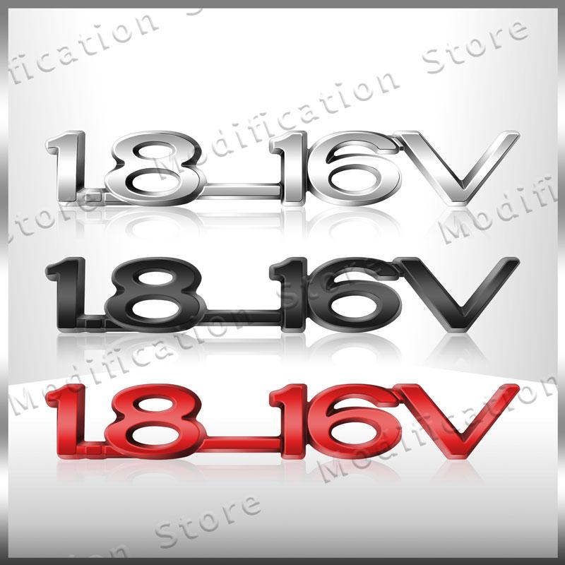 3D Chrom Metall 1.8-16V Emblem Heckklappe Heckklappe Abzeichen Aufkleber Dekor Für Opel ZAFIRA ASTRA-1.6 Optima Corsa Vectra Insignia