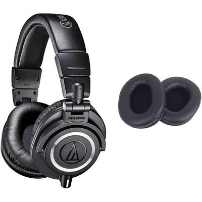Audio Technica Professionelle Monitor-Kopfhörer Ath M50x Audio Technica Ersatz-Ohrpolster Hp M50xbk Kopfhörer+ Ersatz-Ohrpolster Schwarz Kabelgebunden