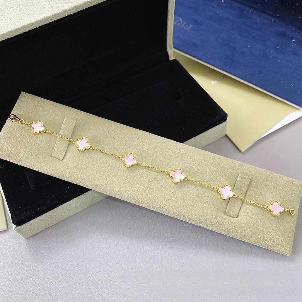 Four-leaf Clover Mini Six-flower Bracelet Classy Luxury Women's Bracelet