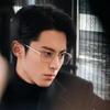 Golden Wire Retro Square Eyeglass Frames Worn by Shi Yan In Only For Love, Anti-Blue Light, Fit for Prescription Lenses