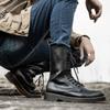 Neue 14-Loch Paar Leder High-Top Martin Stiefel Werkzeug Armee Herren Hohe Lokomotive Damen Stiefel