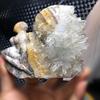 Hand Carved Quartz Crystal Mermaid Quartz Crystal Cluster Butterfly Fairy Figurine