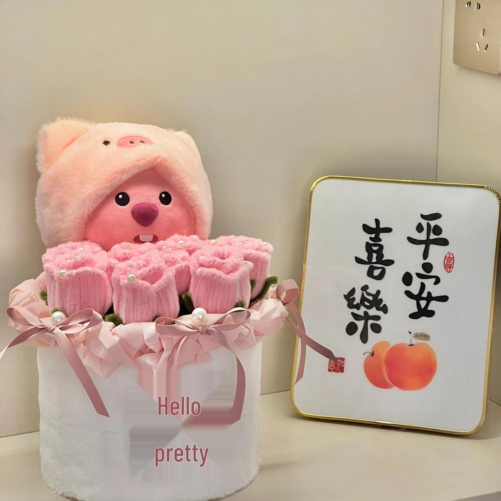 Handmade Pipe Cleaner Rose Bucket Bouquet - DIY Kit & Finished Product for Girlfriends & Best Friends