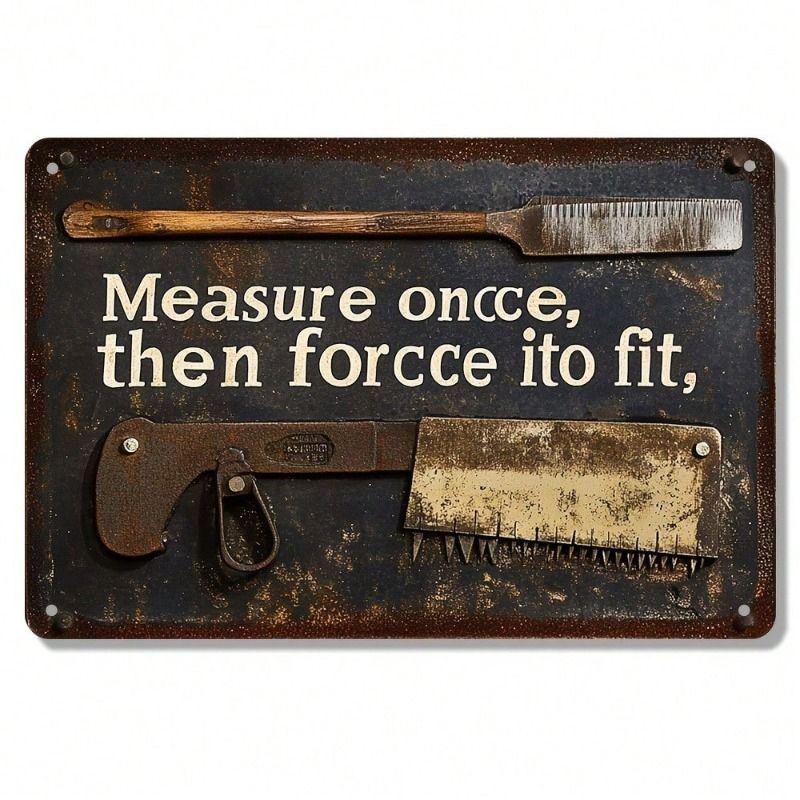 Wall Hanging Metal Sign Decorative Art 20x30cm