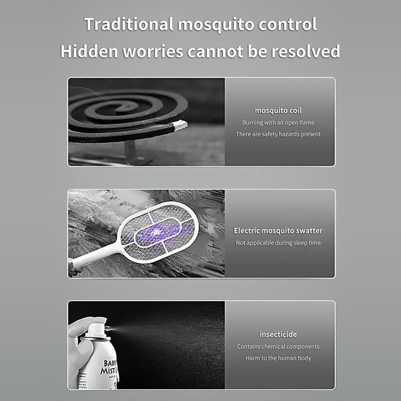 Lampa proti komárům Elektrická LED past na mouchy Zapper Lapač hmyzu Odpuzovač Zapojení do zásuvky Domácí Ložnice Tichá Lampa proti komárům