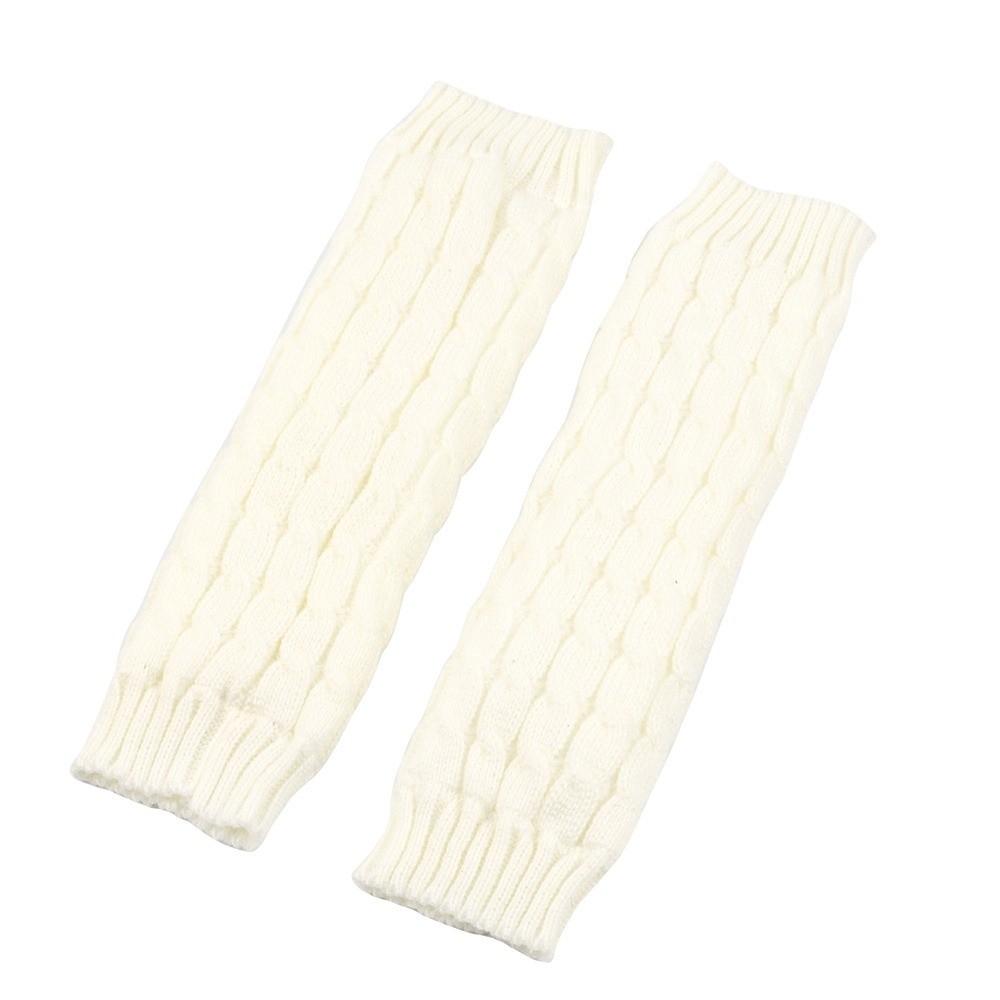 Thickened Winter Leg Warmers Foot Cover Knitted Leg Coverings Fleece Leg Warmers  Streetwear