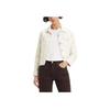 Levis Solid Color Long Sleeve Denim Jacket Women jackets White 29945-0154