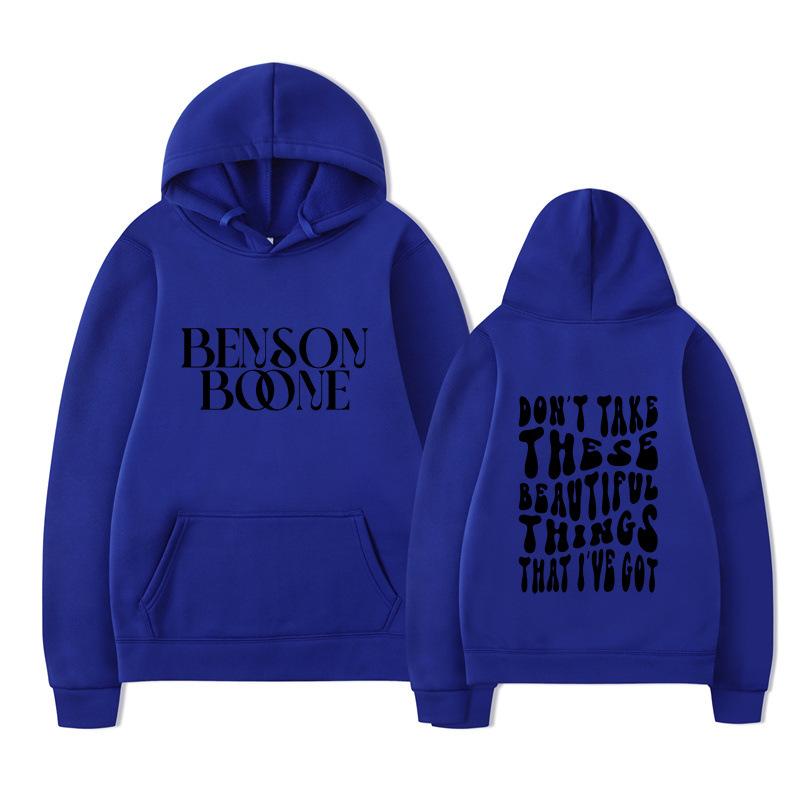 Benson Boone Hoodie Men Women Sweatshirt Print Unisex Streetwear Hip Hop Style Autumn Winter Fashion Tops Clothes