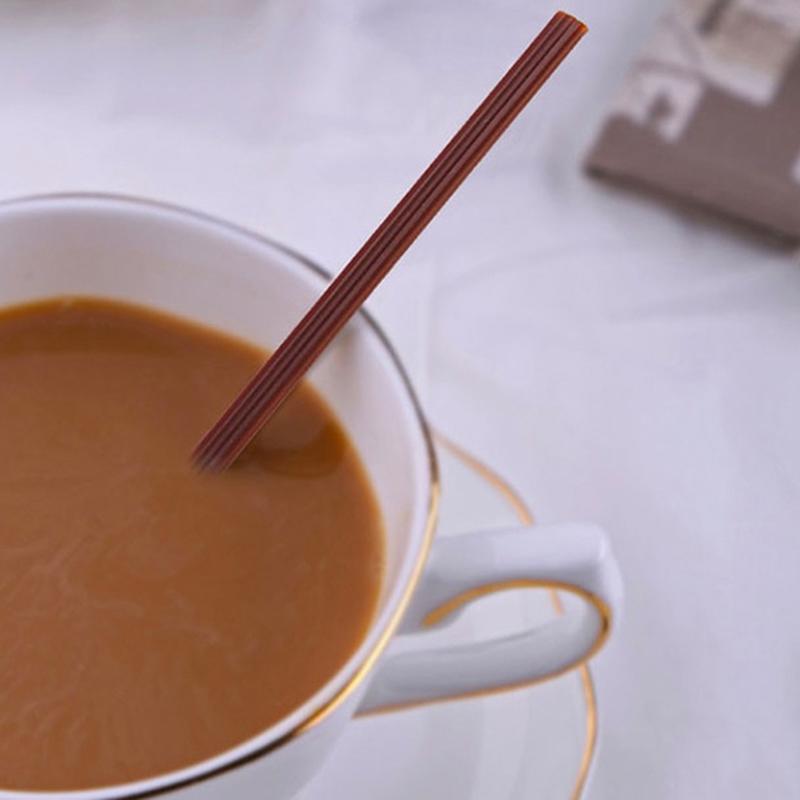 100 Buc 18Cm Plastic de Unică Folosință Design cu 3 Găuri Batoane pentru Amestecat Cafea Petrecere de Ziua de Naștere Nuntă Paie pentru Băut Cocktail Consumabile Accesorii Bucătărie