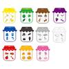 1 Set Colorful Jar Fridge Magnet Food Fruit Animal Clothes Jewelry Recognition