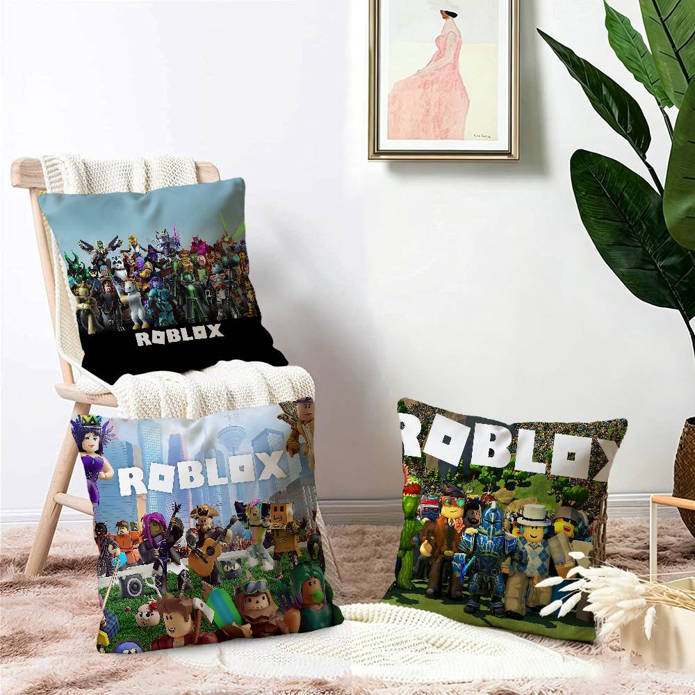 R-Roblox Game Pillow Cover Design cushion Cover decor Holiday Decorati