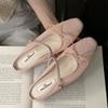 Fashion Female Slip On Footwear Ladies Flats Mary Janes Shoes Mesh Breathable Fashion Butterfly-Knot Women Flats Shoes Slides Mules