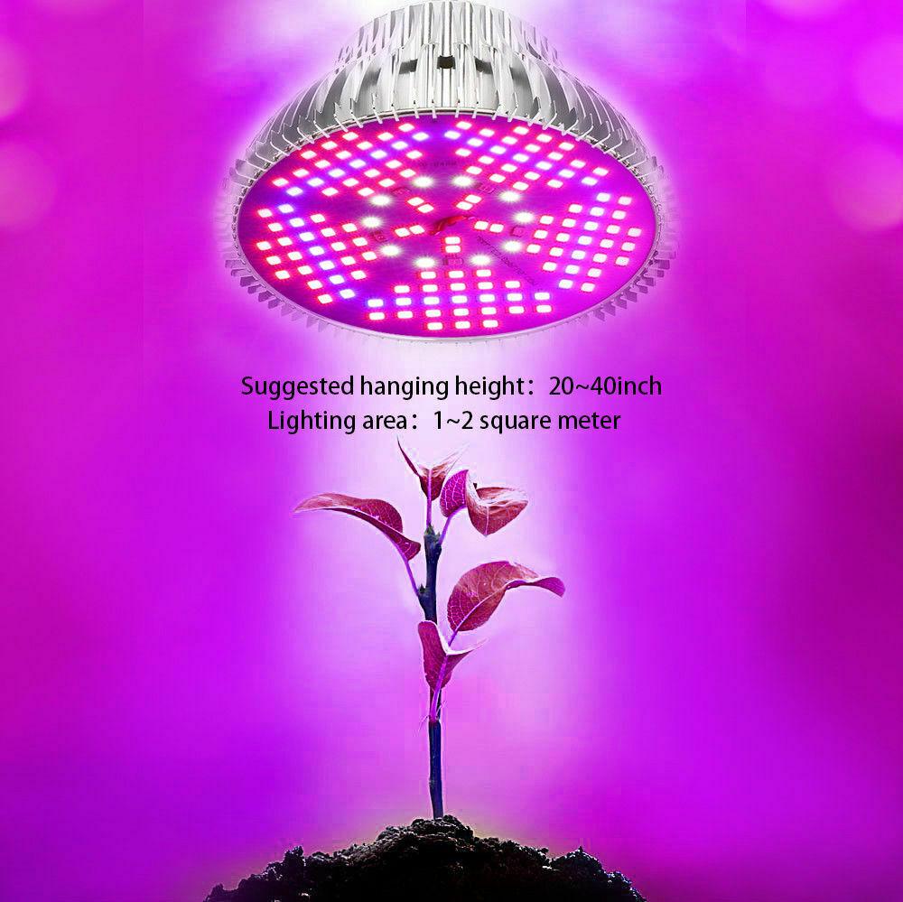 Buy 50/80/100W LED Grow Light Bulb E27 Full Spectrum Hydroponic Plant ...