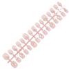 Spring-Summer French Manicure: 30-Piece Pearl Flower Wearable Nail Stickers