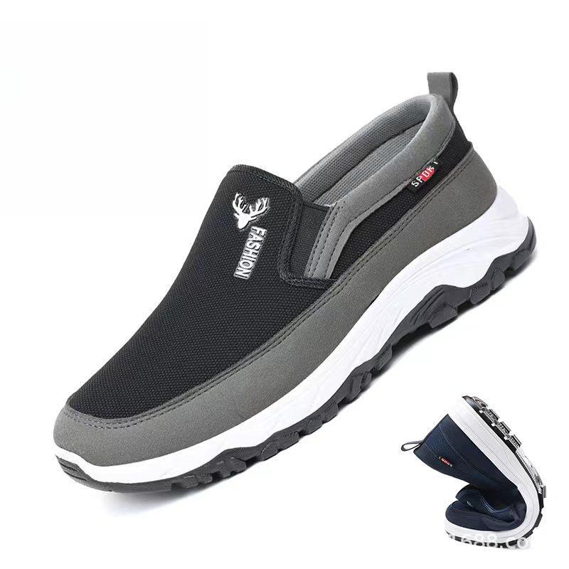 Summer Mesh Old Beijing Cloth Shoes Fashionable Men's Casual Shoes Single Shoes One Foot Foreign Trade Mesh Cloth Shoes