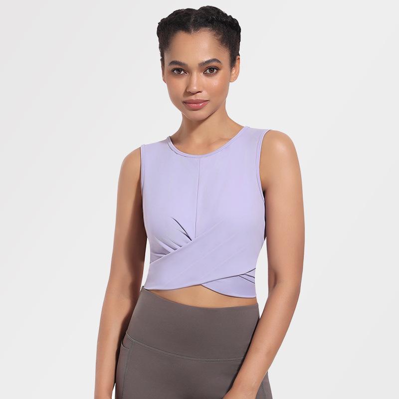 Women's Sexy Sleeveless Sports Crop Top - Yoga & Running Fitness Vest