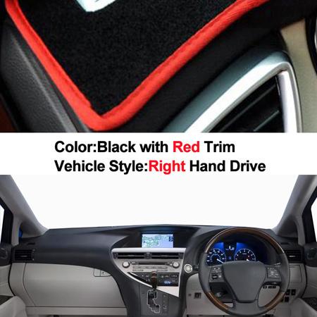2 Layers Car Inner Dashboard Cover For LEXUS New RX270 RX350 RX450 2009- 2011 2012 2013 2014 Dash Mat Sun Shade Pad Car Styling