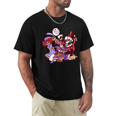Digital Circus Friends TShirt Funny Costumes Man Tshirt Anime Tshirt Cute Clothes T Shirts for Men Pack