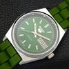 AUTOMATIC VINTAGE REFURBISHED SEIKO 5 JAPAN MENS GREEN DIAL WATCH a440643-9 Sk-a440643-1