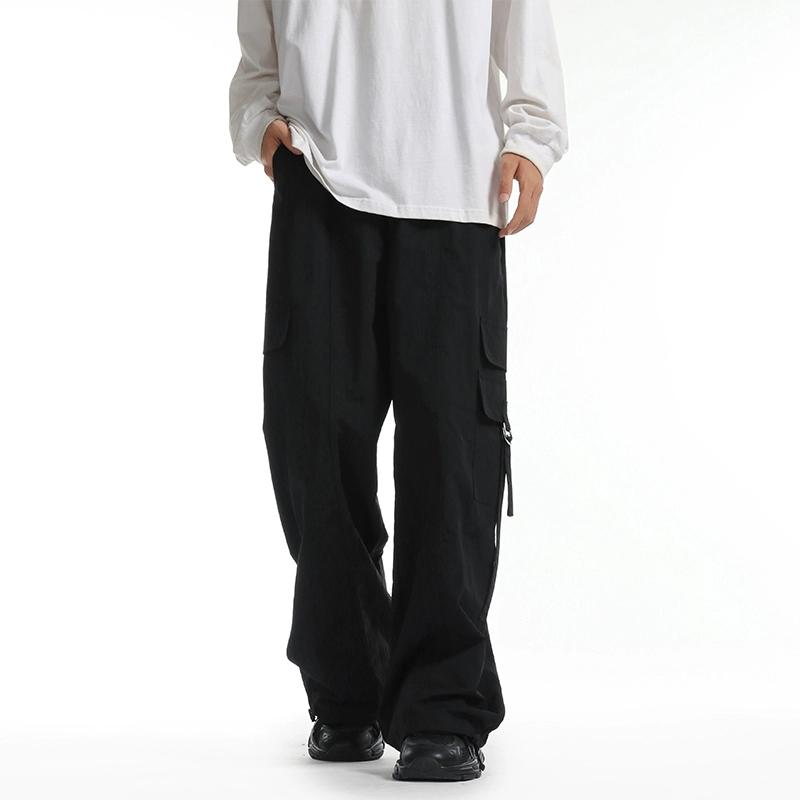 2024 Spring Men Streetwear Hip Hop Joggers Cargo Pants Men Multi-Pocket Elastic Waist Harem Trousers Male Harajuku Casual Woman Pants