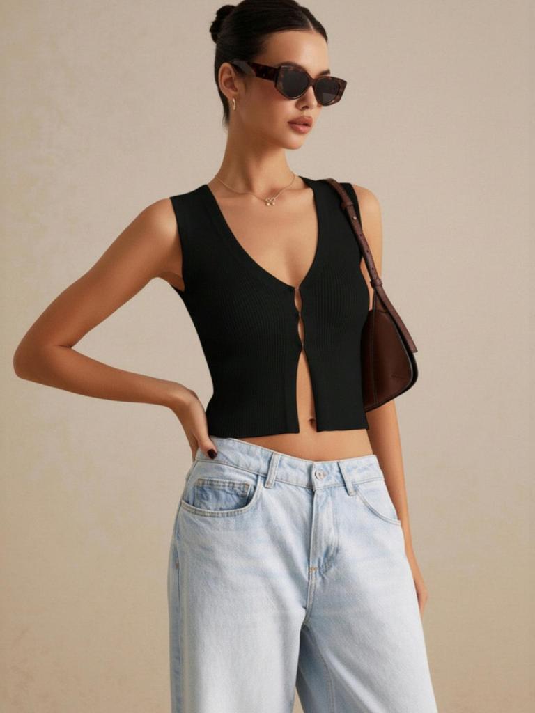 2026 Trendy European & American Spicy Girl Knit Top - Versatile, Fashionable, Summer Arrival