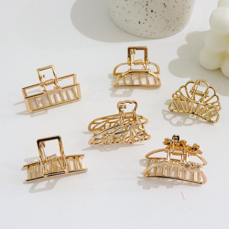 Small Metal Shark Hair Clip for Girls - Korean Internet Celebrity Style Claw Clip Hair Accessory