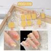 60 Styles DIY Semi-cured Gel Nail Stickers, Durable Solid Colour, Fresh Spring Flowers, Nail Strips, Full Coverage Patch Slider Sticker
