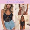 Lussuriosa Lingerie Sexy da Donna Babydoll Teddy con Scollo a V Spalline Regolabili e Design in Pizzo