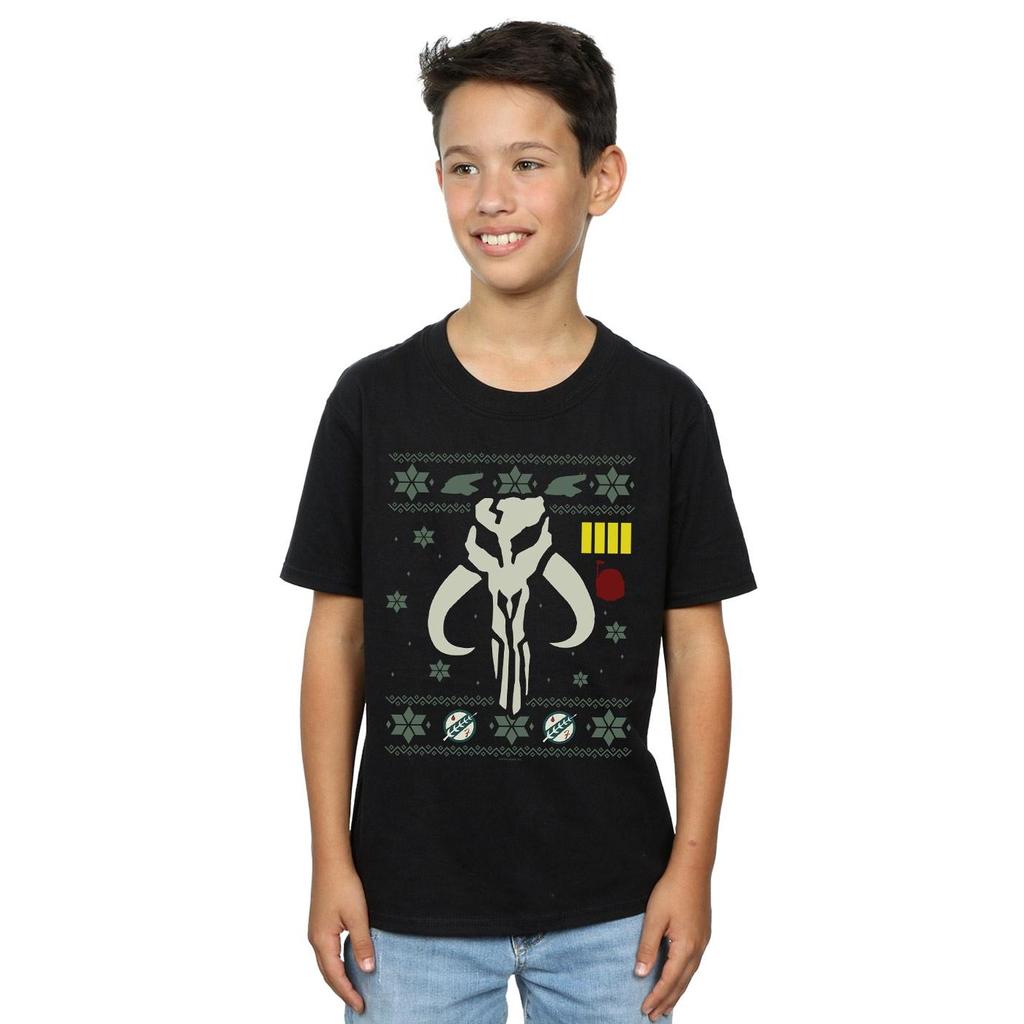 STAR WARS Boys Christmas Bantha Skull T-Shirt