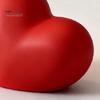 Family Table Candle Holder Red Heart Shaped Candlestick Romantic Ceramic for Elegant Wedding Party Dining Centerpiece Anniversary Valentine's Day Home