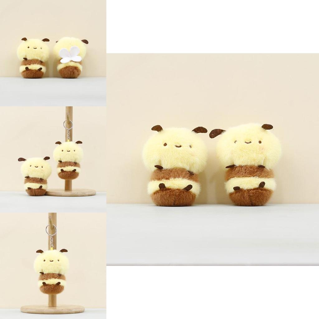 Bee Stuffed Plush Doll With Pp Cotton Filling Ideal For Bag Decor And Gift
