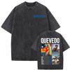 Rapper Quevedo EL BAIFO 2026 Album T-shirt Lavaggio Vintage Unisex Donna Harajuku Hip Hop Street T-shirt Top Estivi T-shirt Girocollo