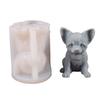 Silicone Candle Mold Bulldog Shape Clay Mould Hand-Making Supplies Suitable for Birthday Party and Festival Celebrations