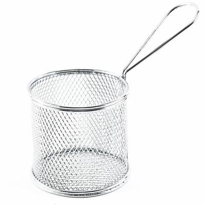 Deep Fry Basket Round Frying Strainer Basket French Chip Fryer Strainer Food Basket Kitchen Tool Cooking