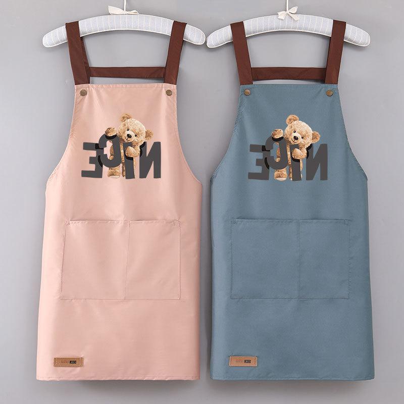 Șorț impermeabil pentru urs, șorț de bucătărie acasă, gătit, curățenie, șorț special pentru catering, haine de lucru anti-ulei