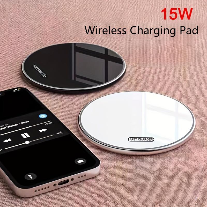 New 15W Wireless Charger Fast For iPhone 14 13 12 For Airpods Visible Wireless Charging Pad For Samsung S22 S10 Xiaomi Samsung
