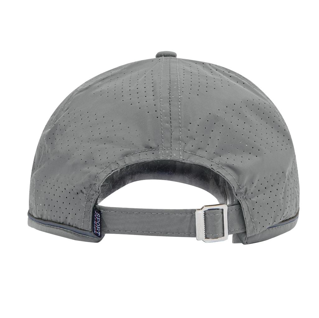 Clape Summer Golf Sports Running Mesh Light Rain Protection Men's Hat, Lightweight, Non-Sweaty, Cap, Reflective, Cap, Cap, Unisex, (Light Gray)