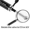 WEST BIKING Portable 160PSI Mini Bike Pump MTB Road Bike Tire Cycling Air Inflator Aluminum Alloy Gauge Hose Cycling Accessories