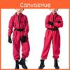 Squid Game Cosplay Red Jumpsuit With Polyester Fabric For Role Play And Halloween Costumes