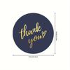 Elegant Golden Foil "Thank You" Stickers, 1-Inch Round Labels on a Roll - Perfect for Wedding Favors, Gift Sealing & Handmade Stationery, Wedding Stic