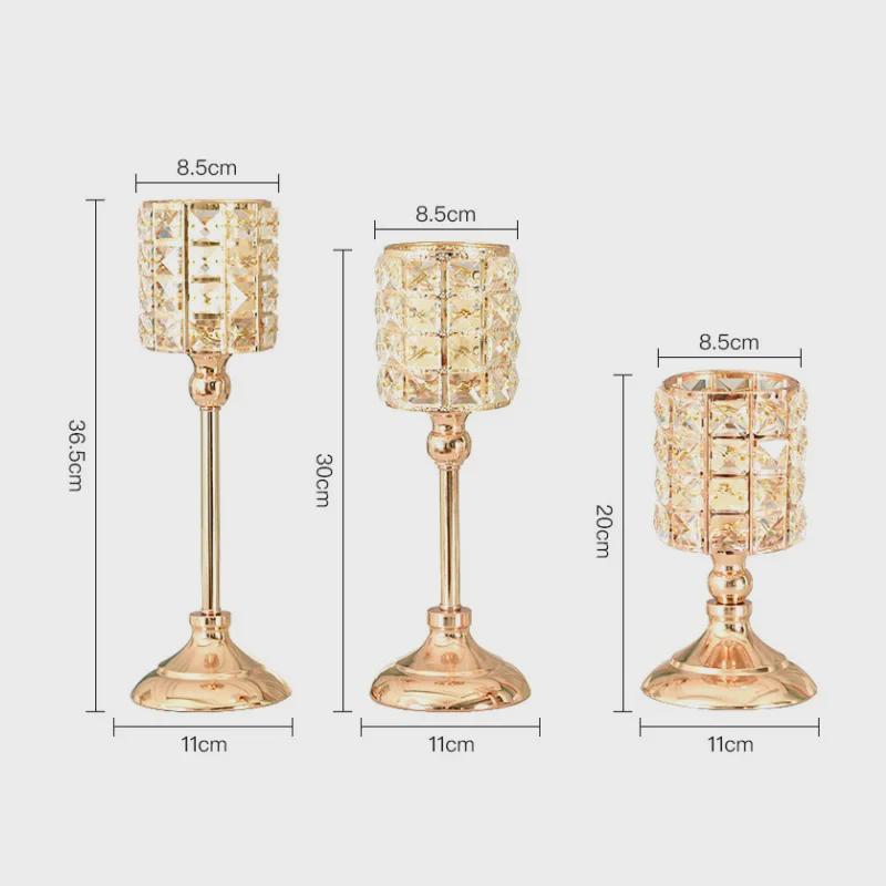European Crystal Candlesticks: Elegant Home and Wedding Decor