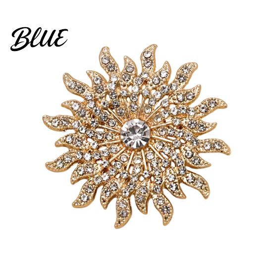 Oxidation Resistant Brooch Pin 3D Sunflower Shape Lapel Pin