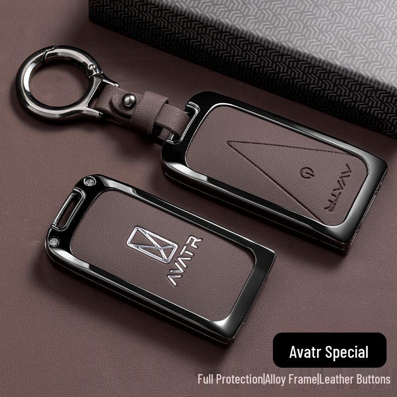 Avatr 11 Key Case Cover: High-Grade Metal Shell for Car Interior Decoration, Full Coverage, New Style