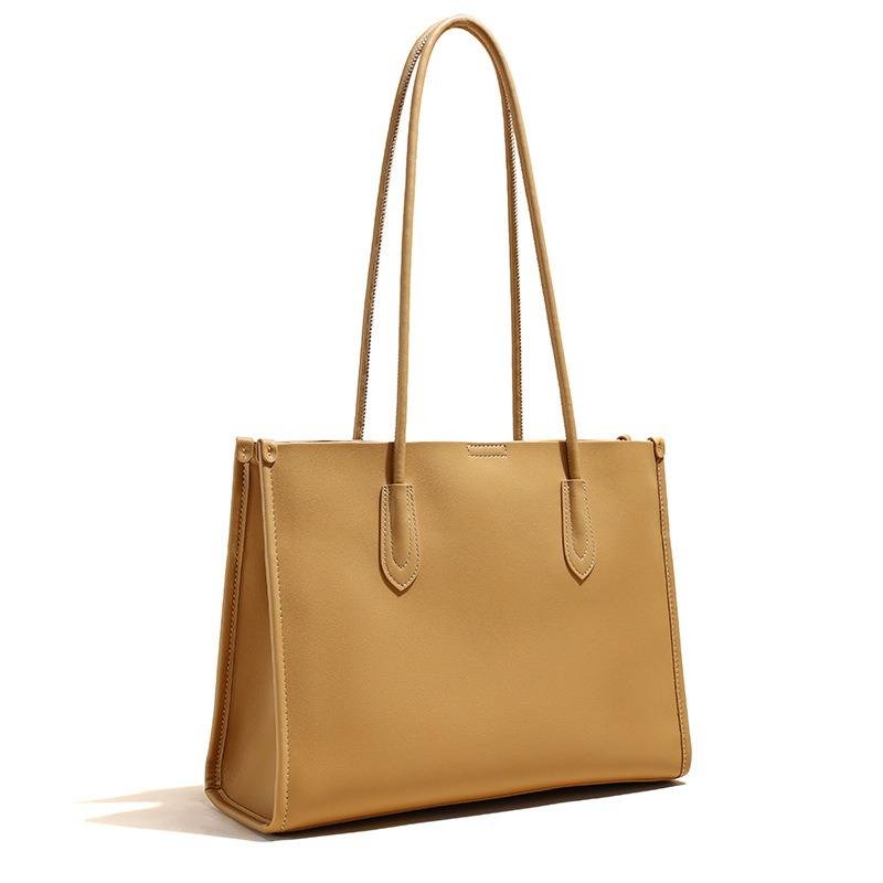 New leather women's bag shoulder bag women's large-capacity commuting cowhide women's tote bag