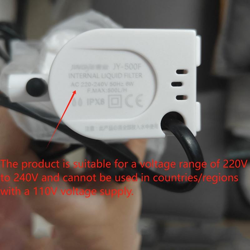 5 In 1 Aquarium Filter Pump Fish Tank Submersible Air Oxygen Aerator Aquarium Air Pump Water Circulation Changer Pump Wave Maker