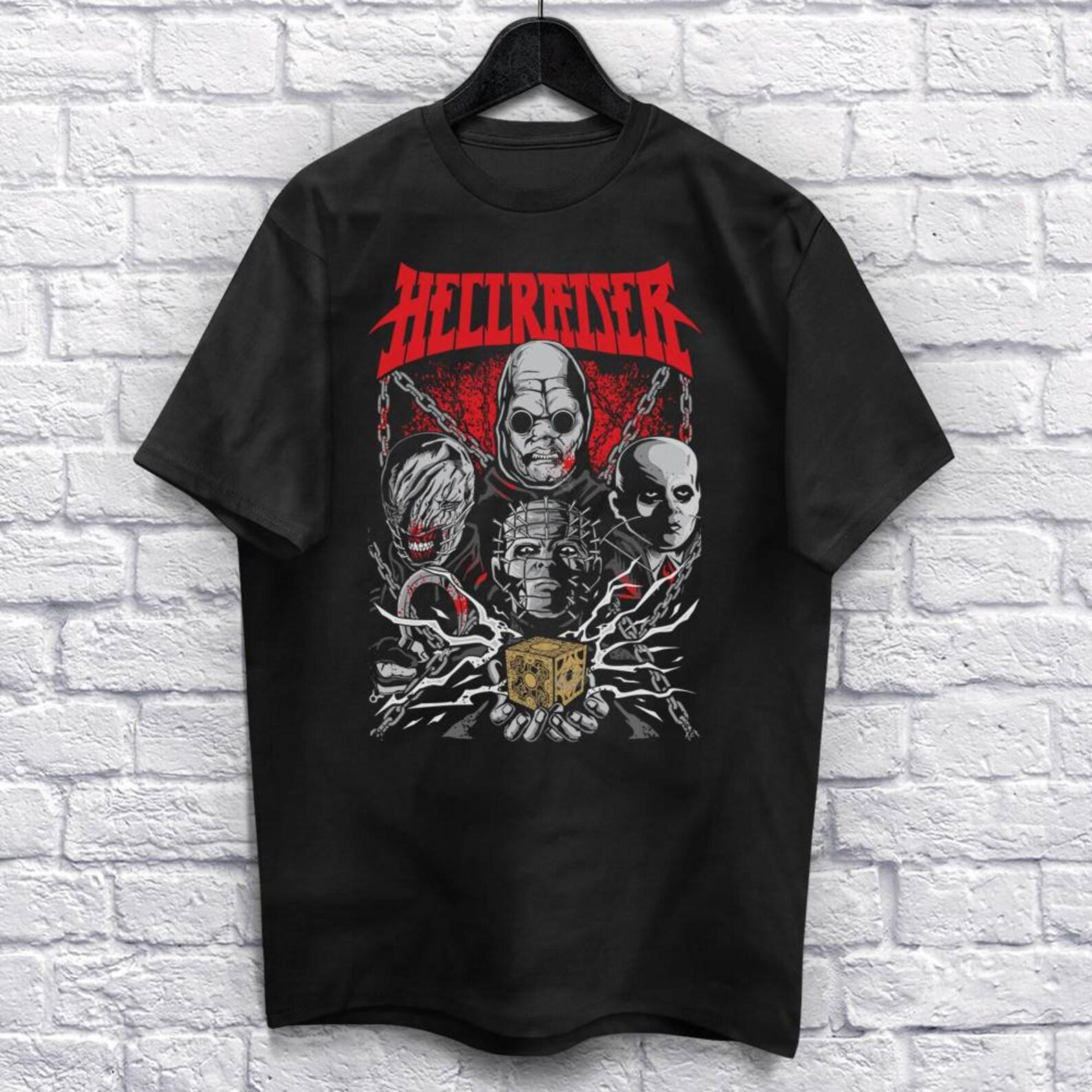 Hell Yeah Horror Movie T-Shirt Unisex (For Men and Women) Horror Movie Shirt Heavy Metal Shirts. Scary Halloween Shirt Music Spooky S