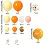 128pcs Orange Party Balloon Arch Set,Suitable for Fruit-themed Events,Birthday Parties,Anniversaries and Other Scenes Decoration