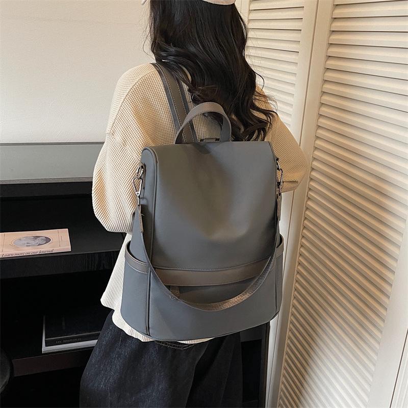 Women's 2026 Korean Style Waterproof Oxford Cloth Backpack - Trendy, Versatile, Lightweight Commuter Bag