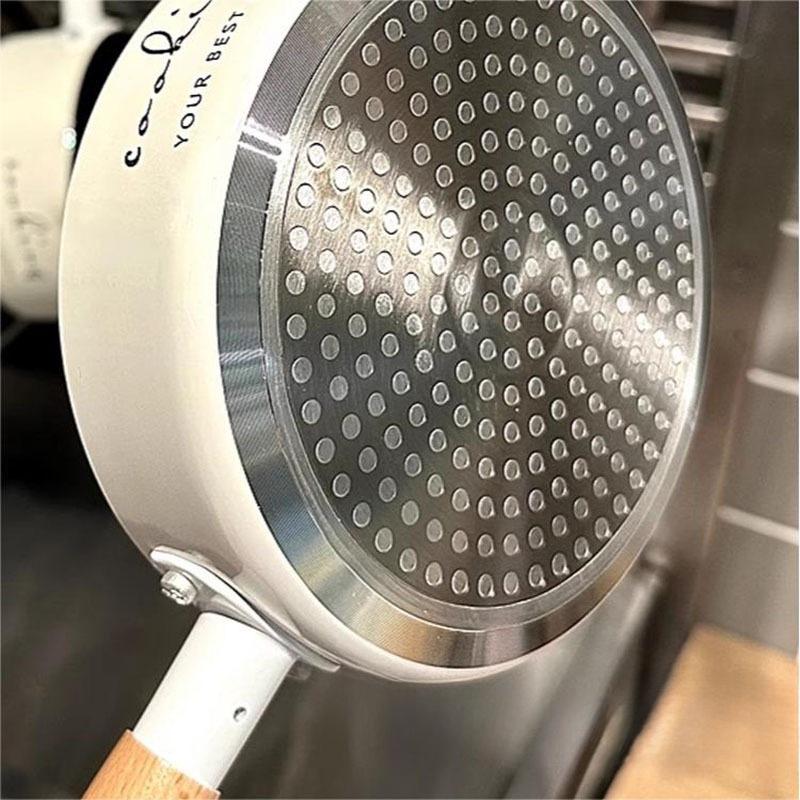 Sheng Bang Rong Non-Stick Flat-Bottom Frying Pan with Maifan Stone for Mini Induction Cookers