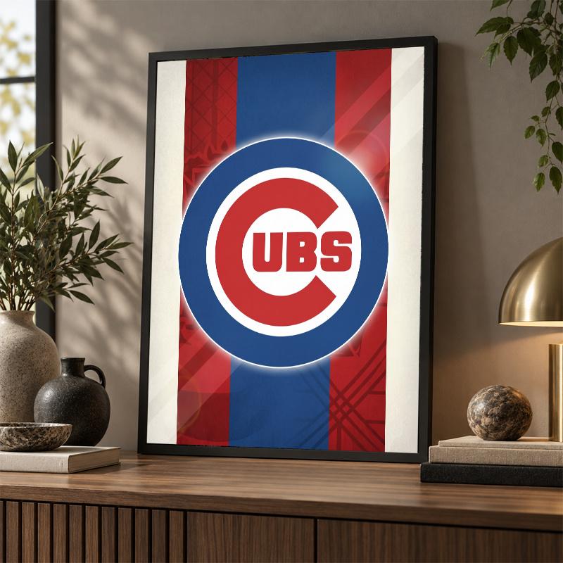 Chicago Cubs Diamond Painting Kit 5D Full Drill DIY Diamond Mosaic Wall Art Home Decor